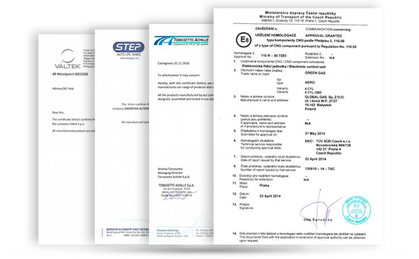 GREENGAS certificates